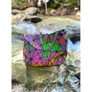 NWOT Lumination Handbag Holographic, Geometric